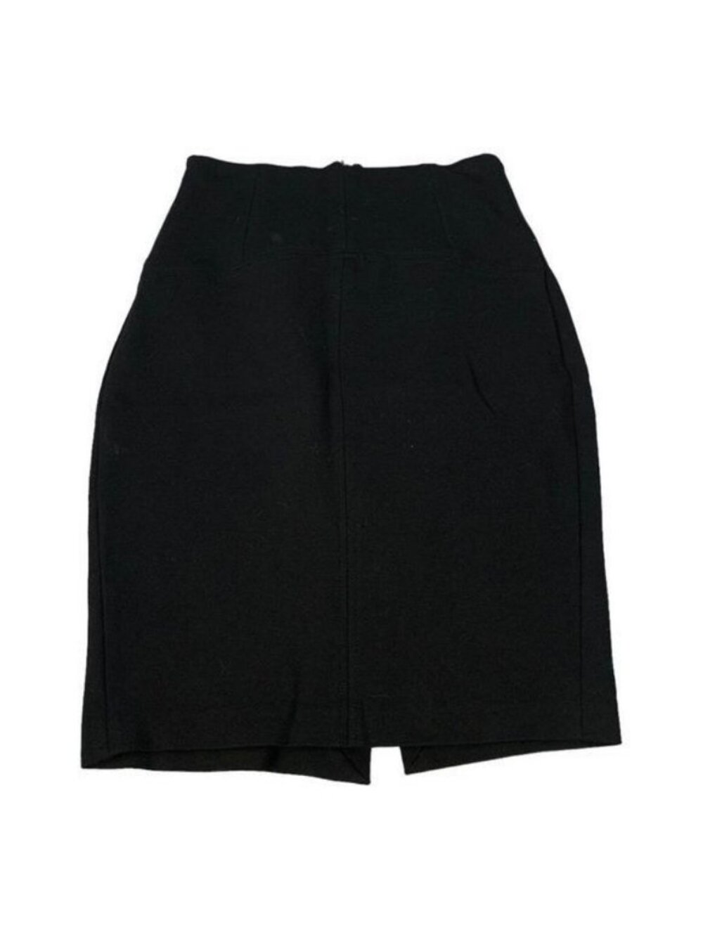 Zara Basic Women’s Black Pencil Skirt Size Small 26 Back Slit High Waist Office